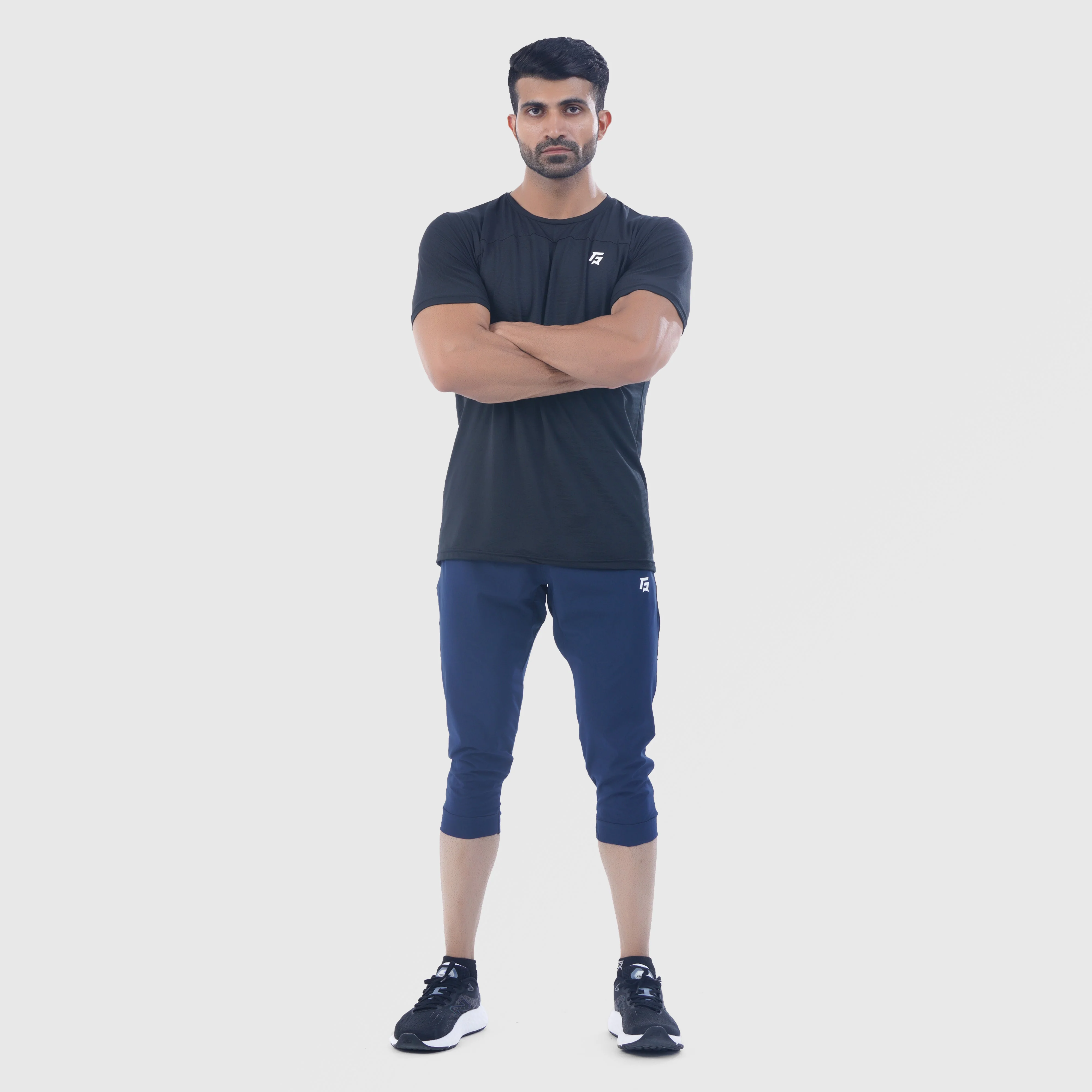 Resistance 3/4 Bottoms (Navy) - Image 4