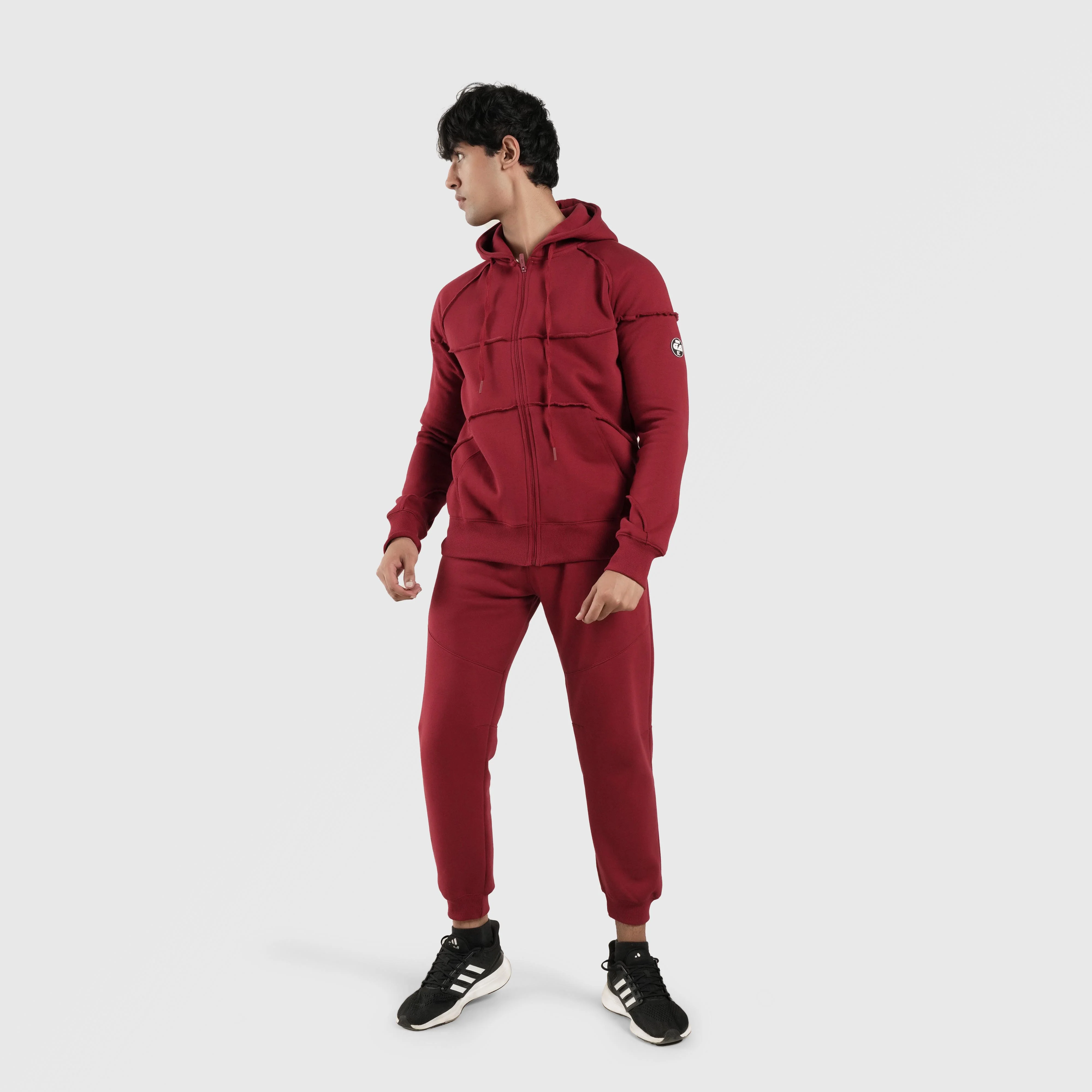 Rigger Hoodie (Maroon) - Image 4