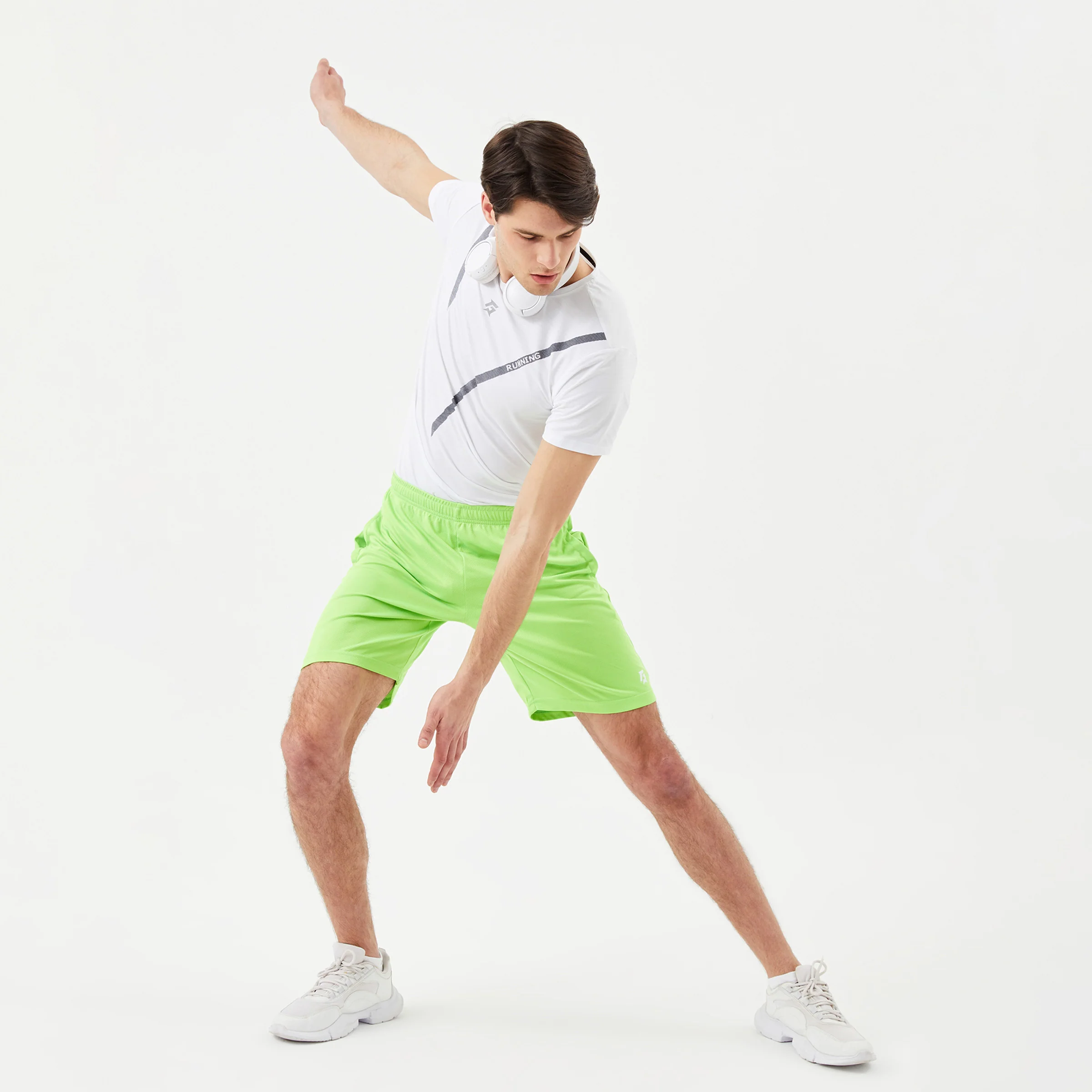 Running Mesh Shorts (Neon Green) - Image 4