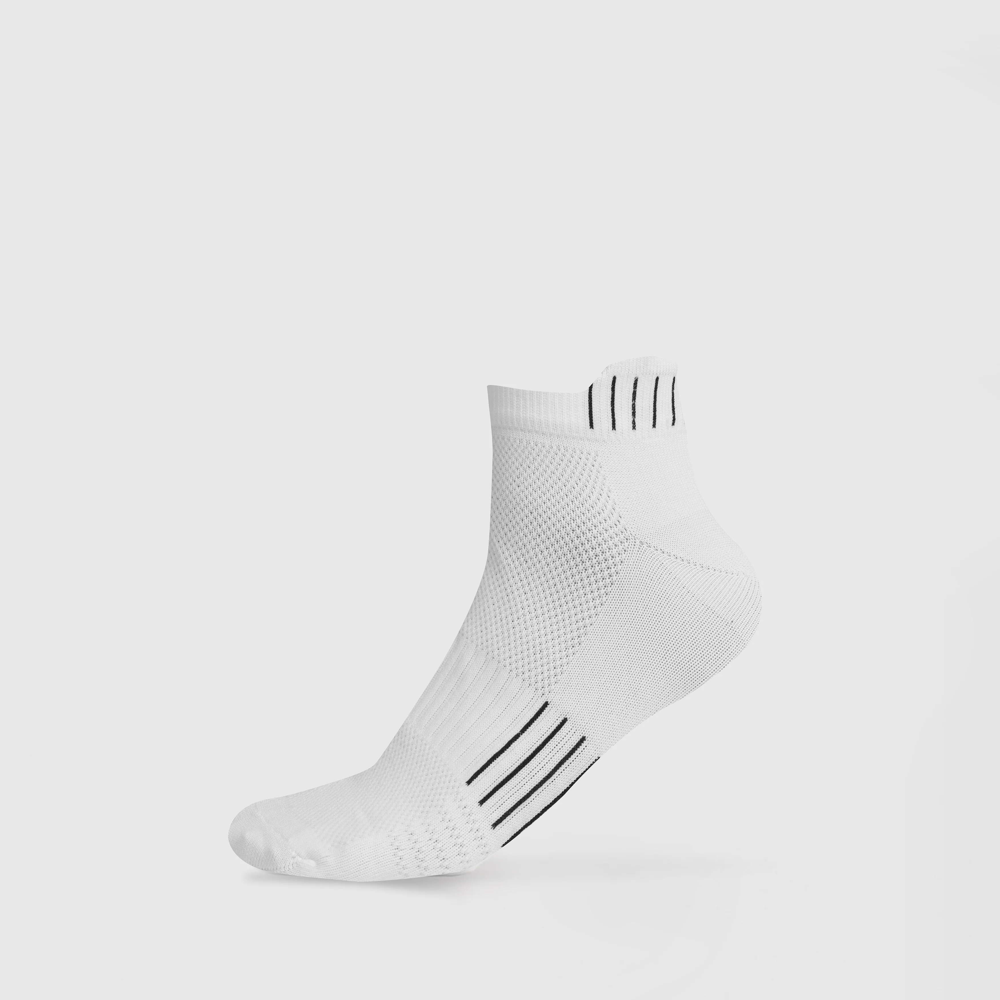 ShieldFlex Quarter Socks (White)
