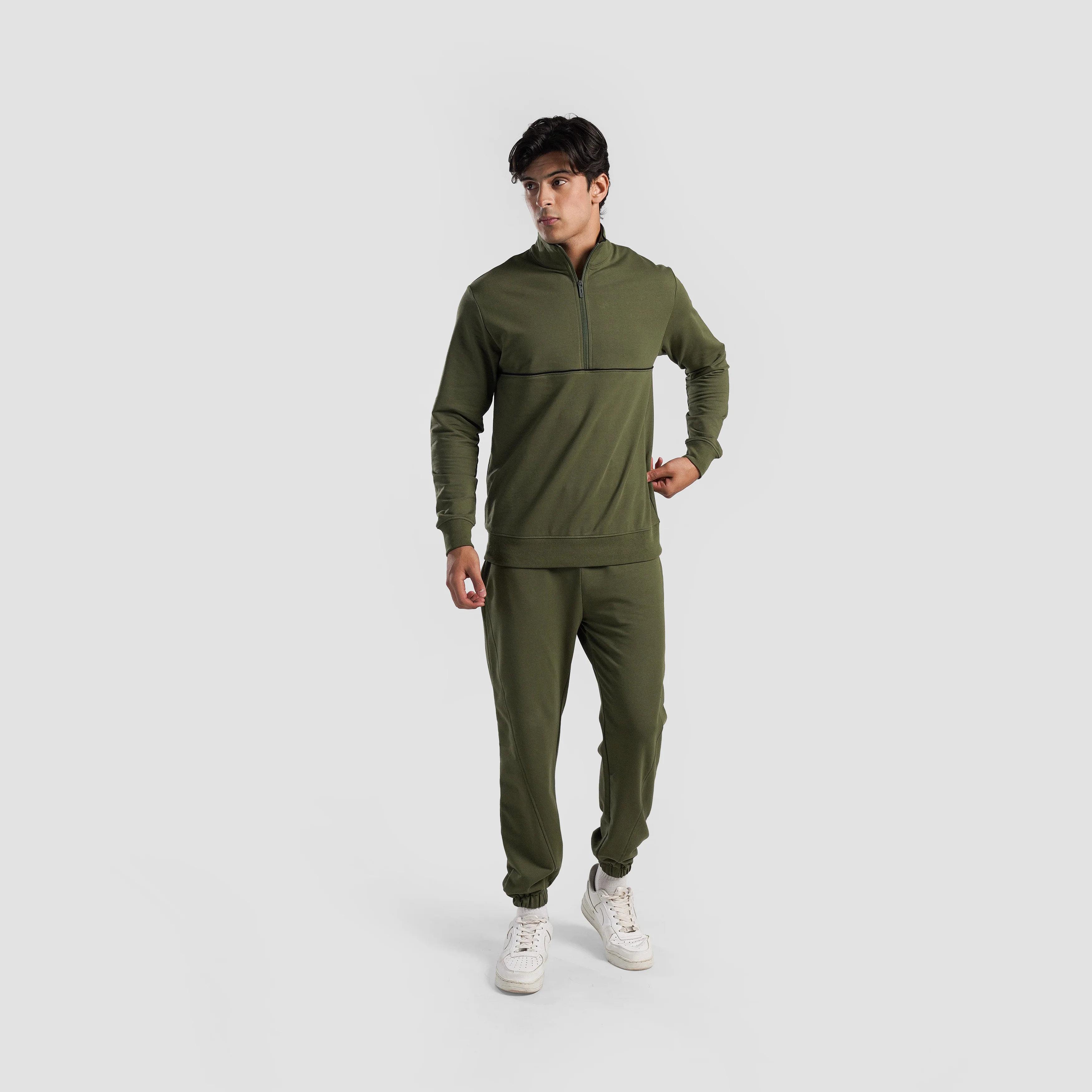 Shift Half Zip (Olive) - Image 4