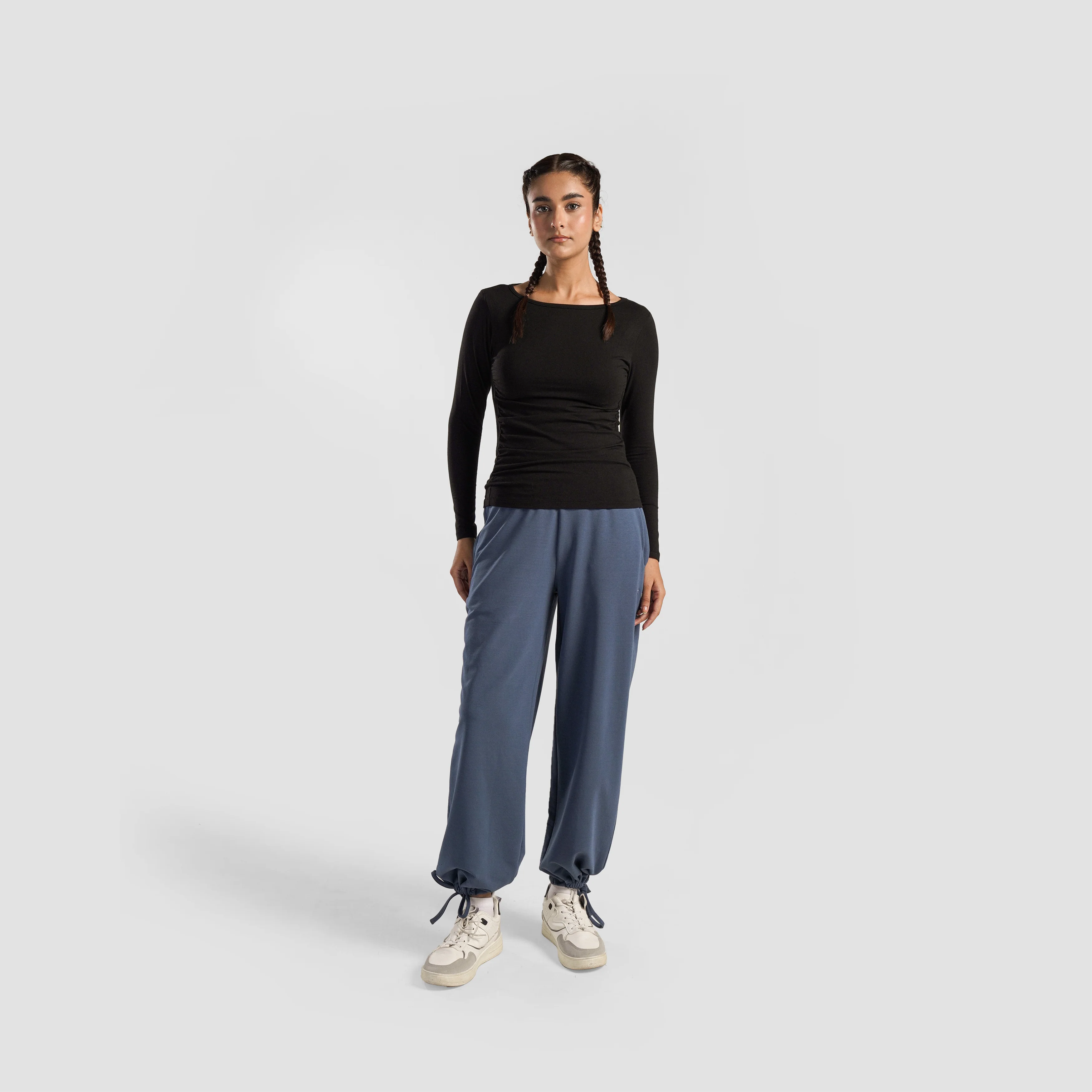 Side Gather Top (Black) - Image 4