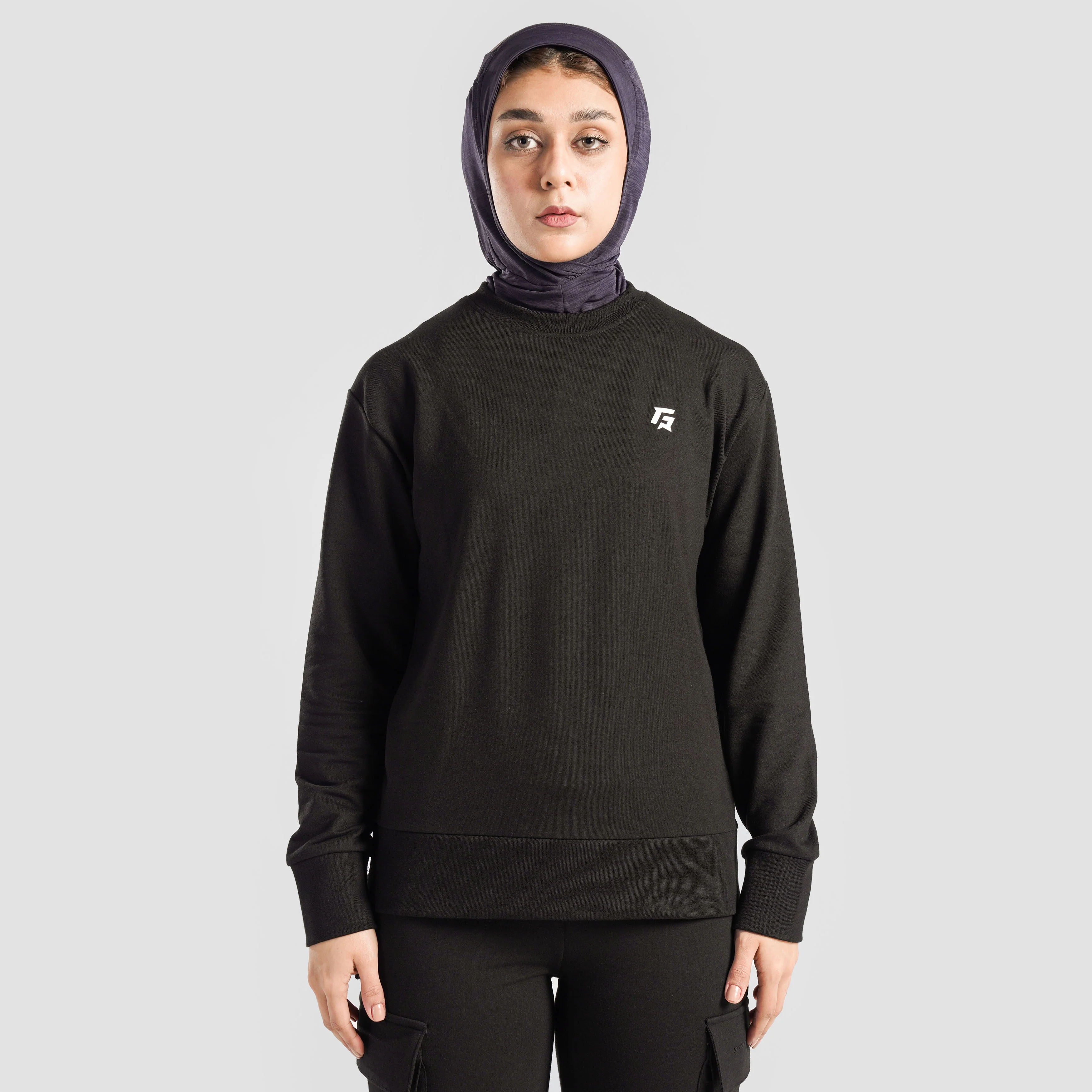 Side Zip Up Top (Black) - Image 2