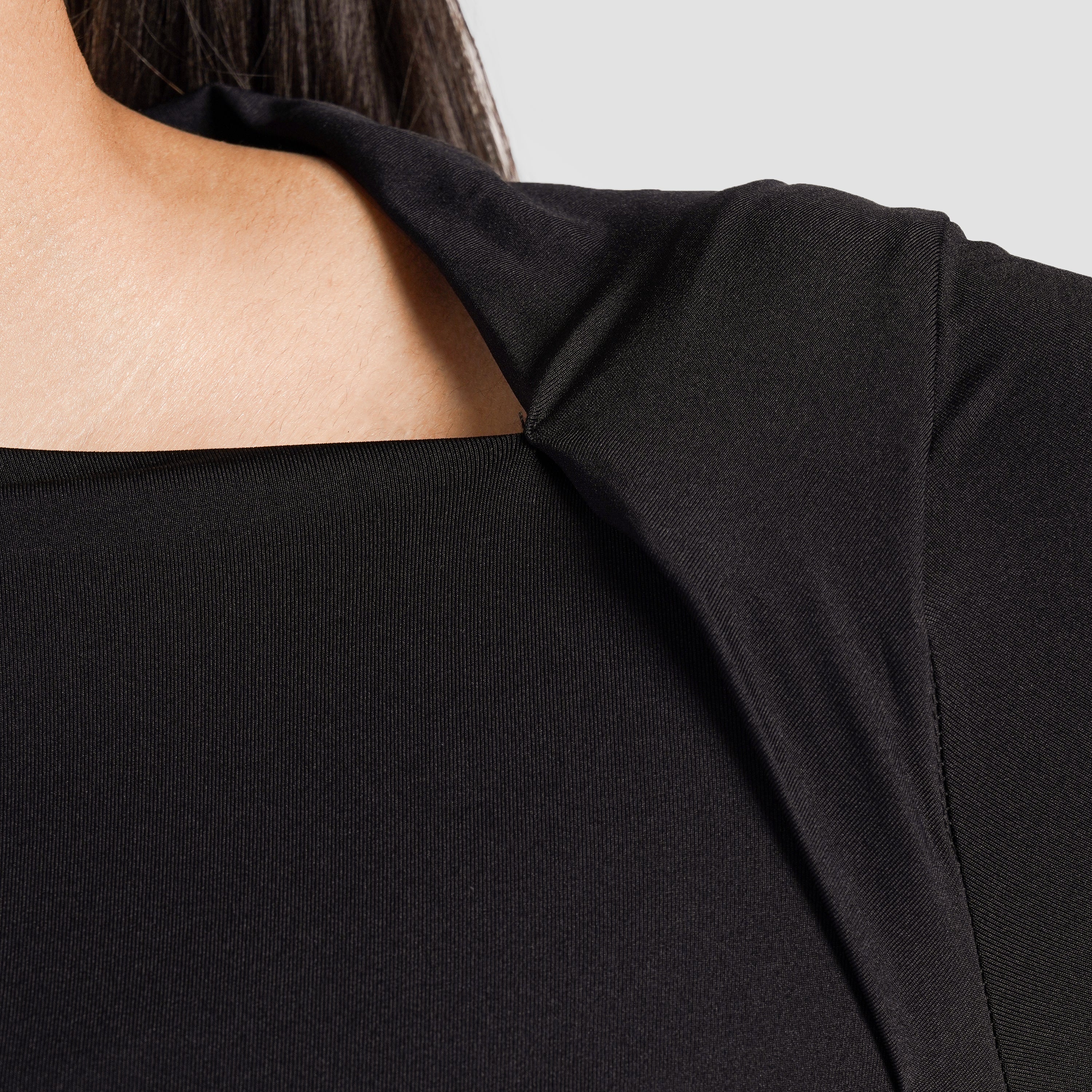 Sleek Ruche Top (Black) - Image 5