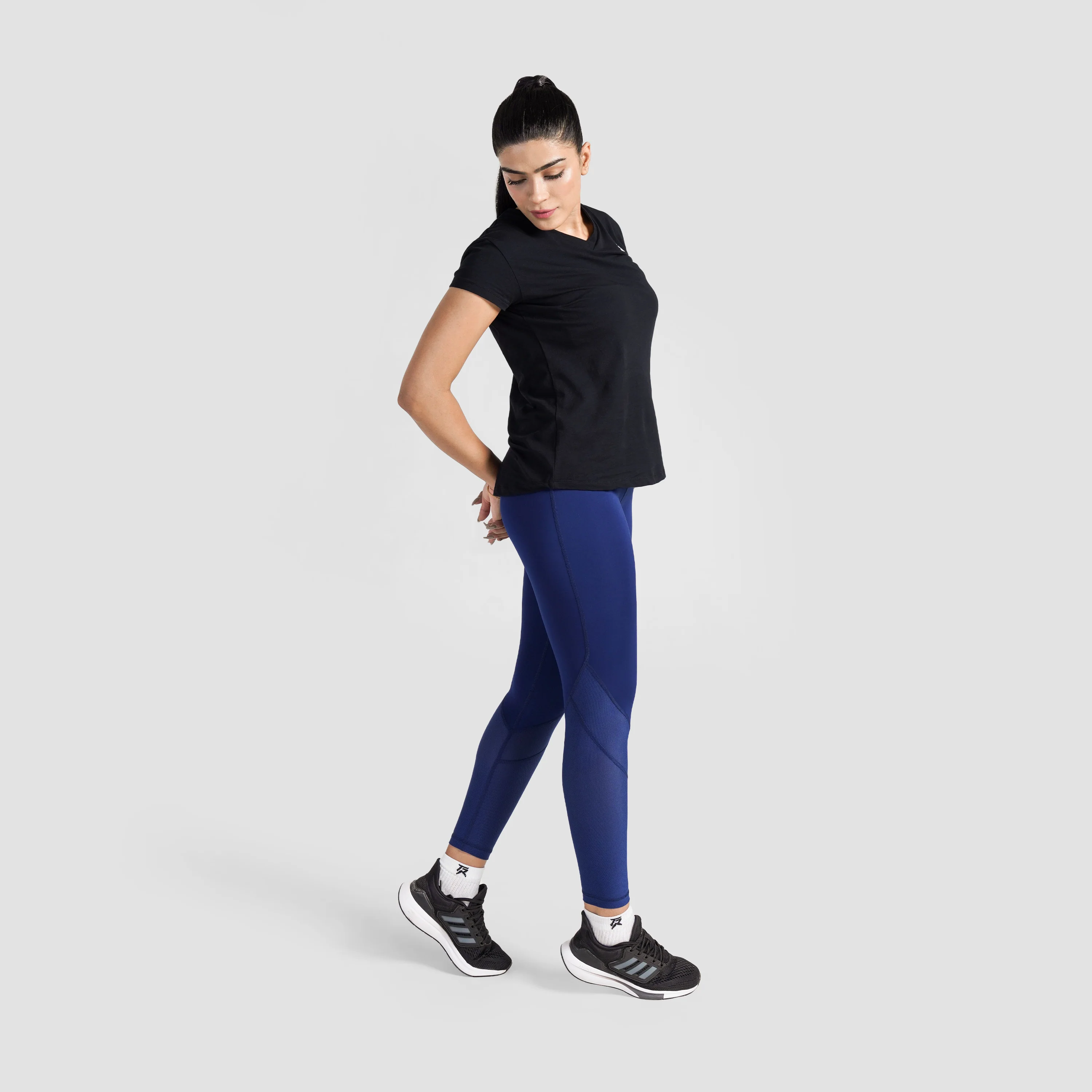 Stretch Net Leggings (Navy) - Image 4