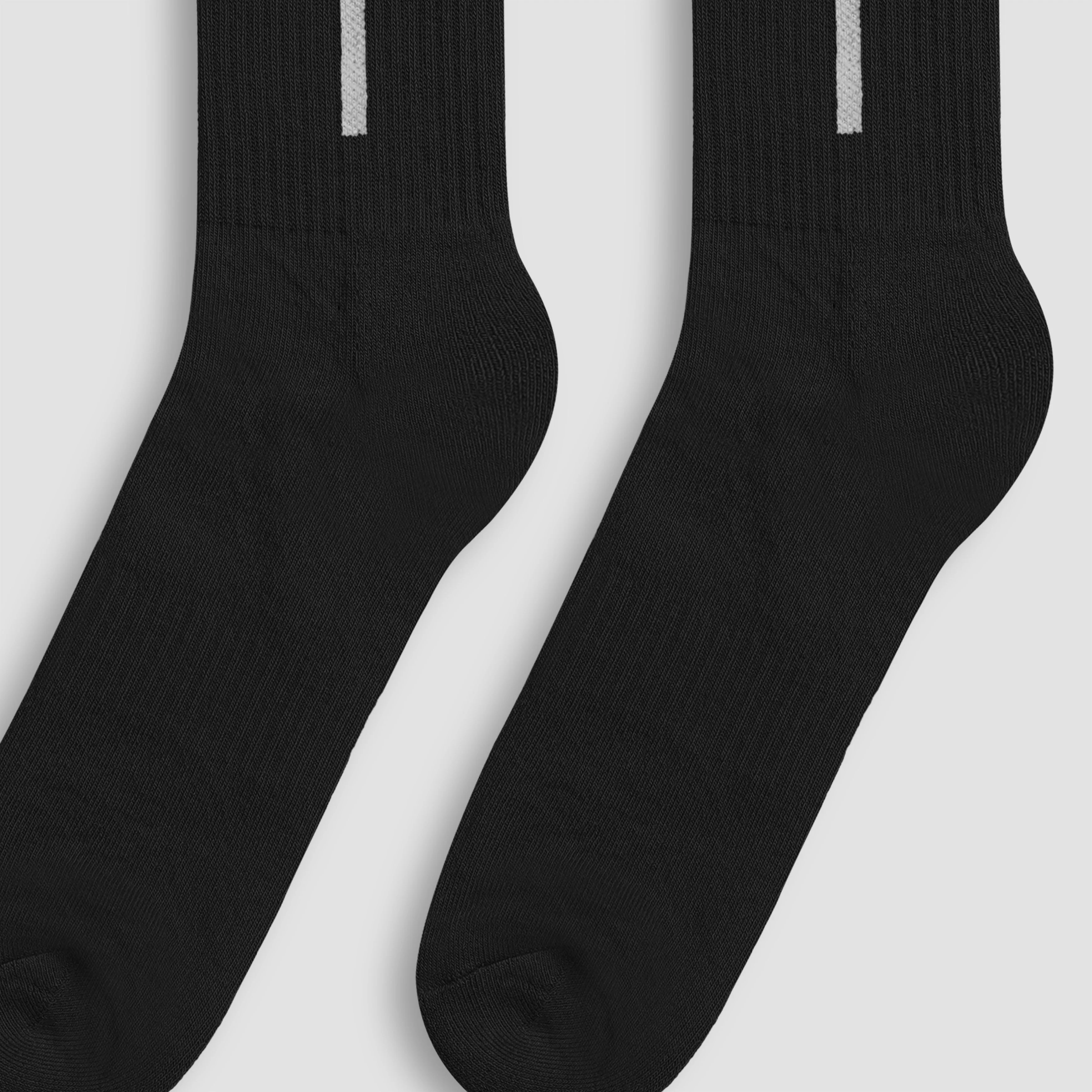 StrideGuard Crew Socks (Black) - Image 5