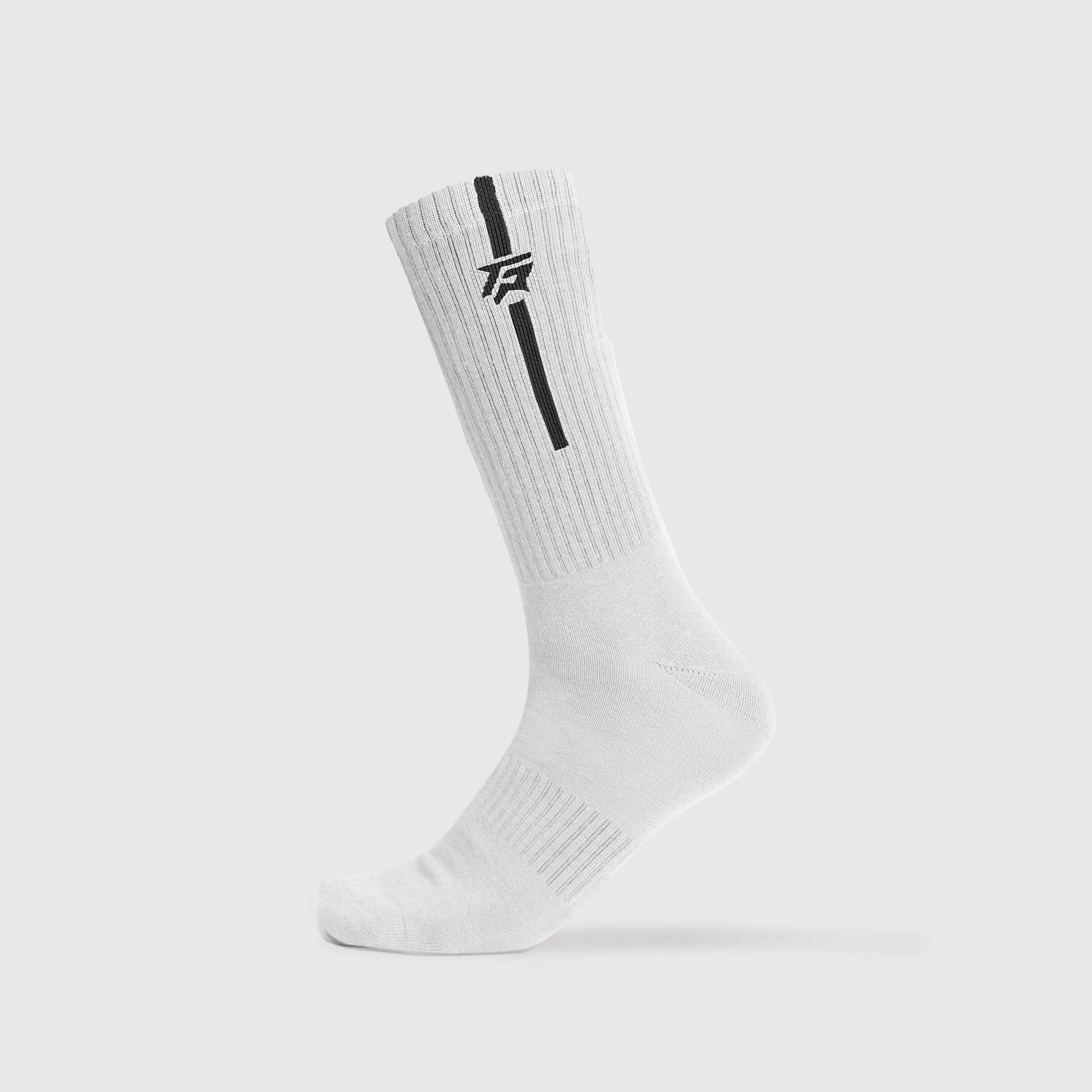 StrideGuard Crew Socks (White)