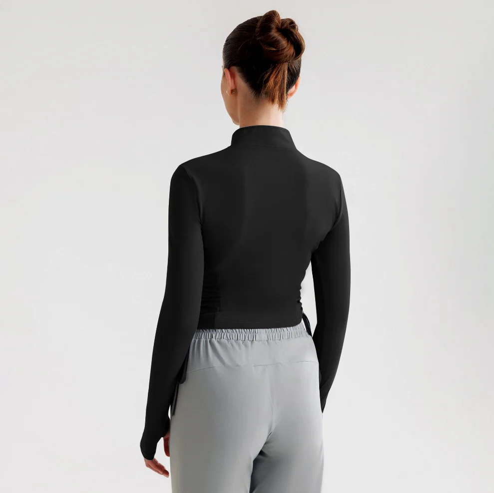 Summit Crop Top (Black) - Image 2