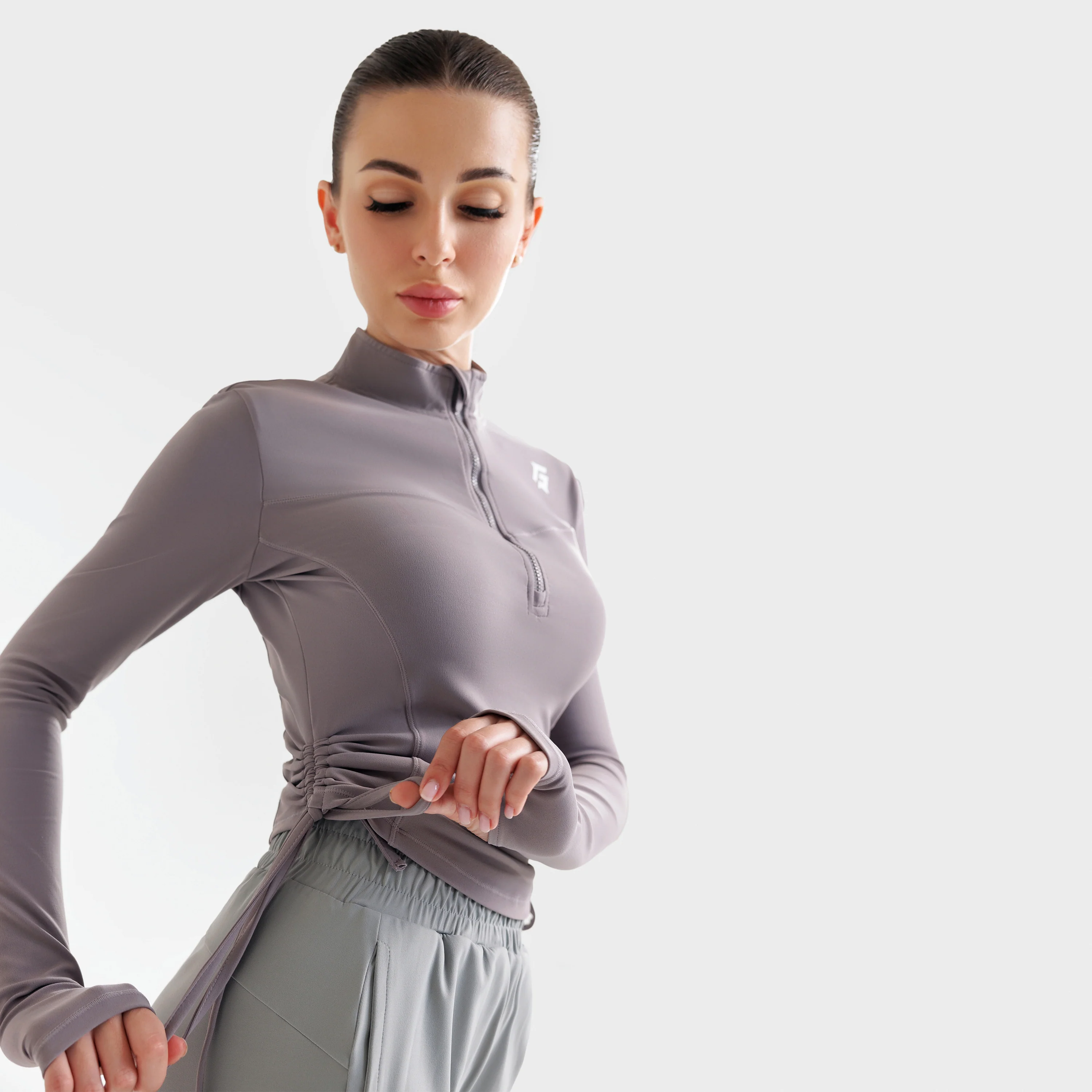 Summit Crop Top (Grey) - Image 6
