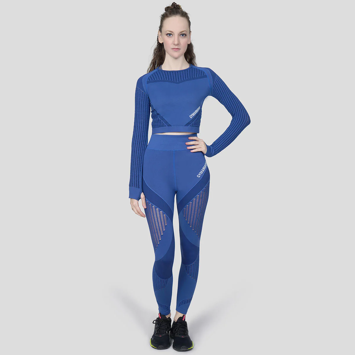Super Seamless Crop Top (Blue Shade) - Image 5