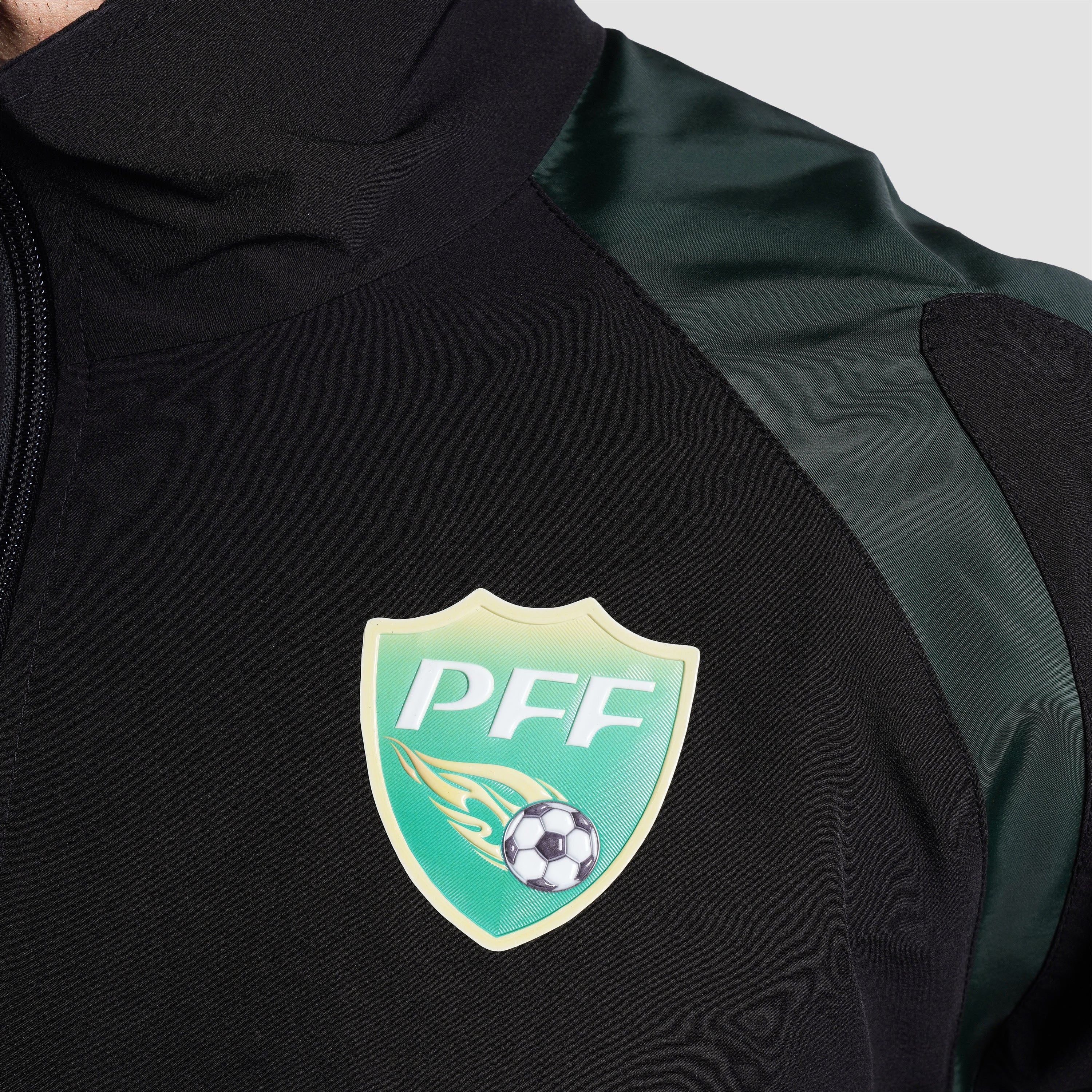 The PFF Essential Rise Jacket (Black-Green) - Image 4