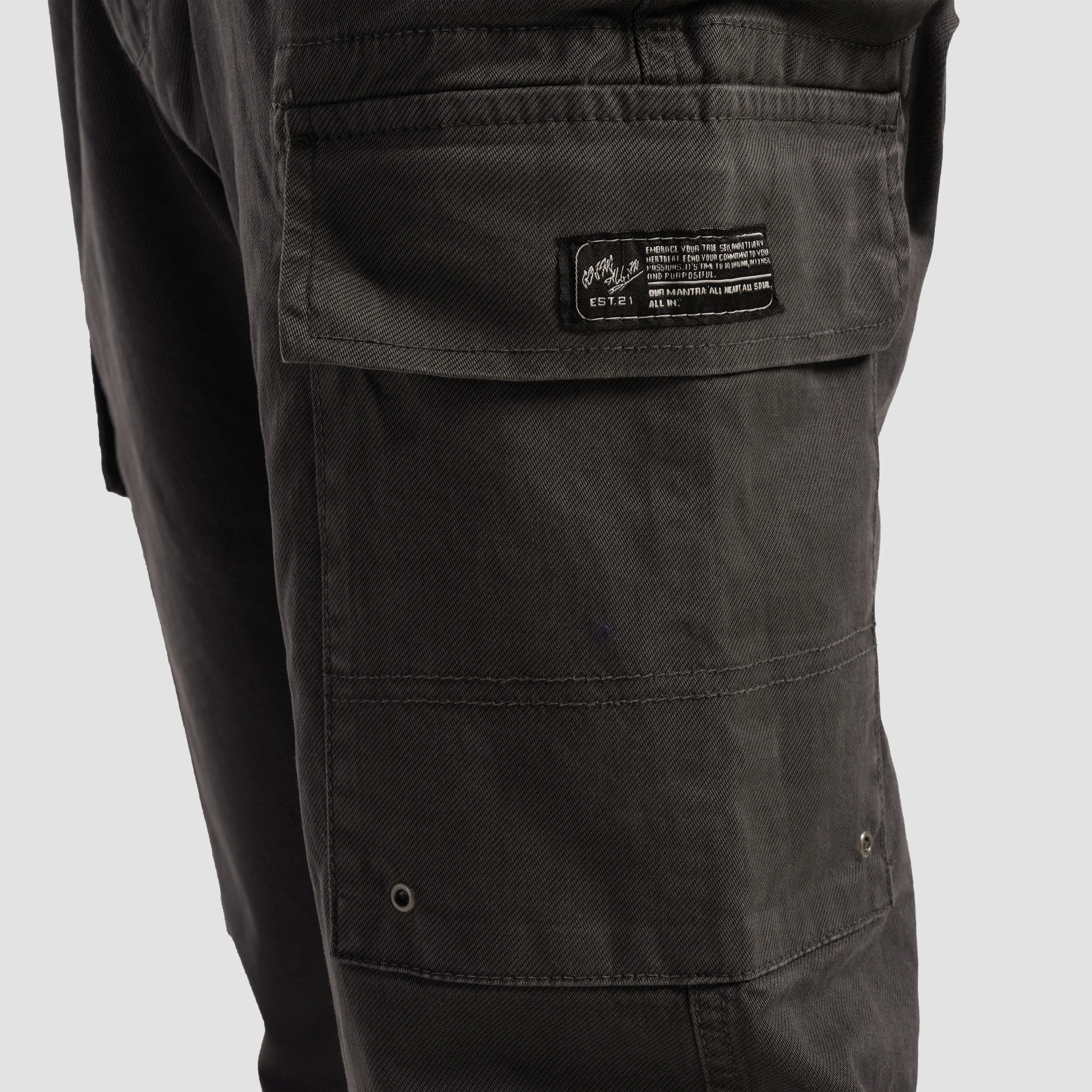 Trek Printed Cargo Joggers (Grey) - Image 6