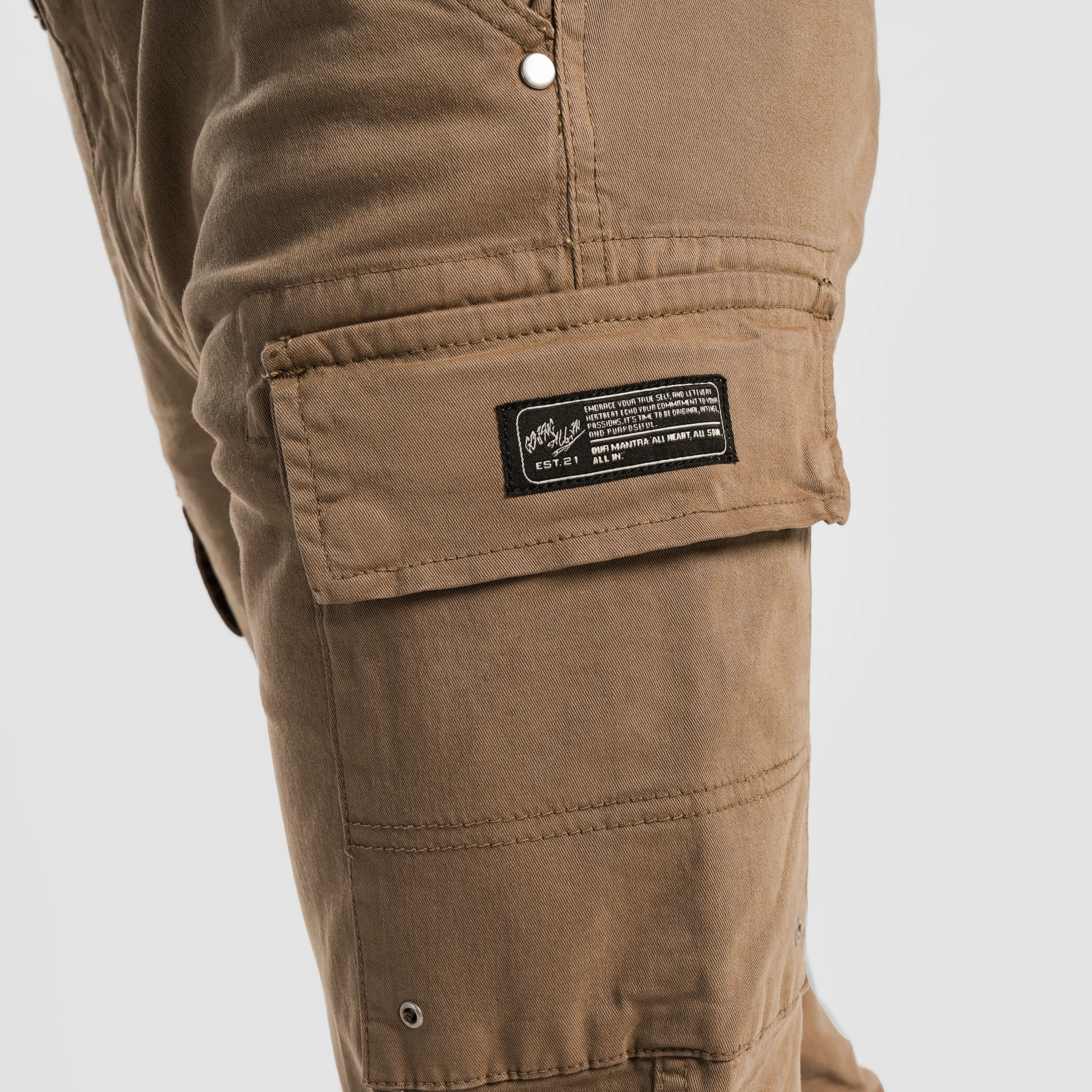 Trek Solid Joggers (Beige) - Image 5