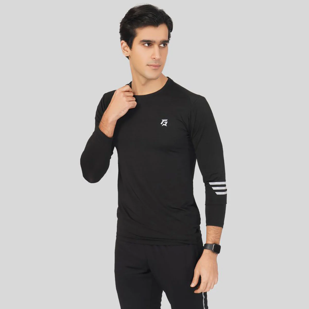 Triple Volt LongSleeves Tee (Black) - Image 5