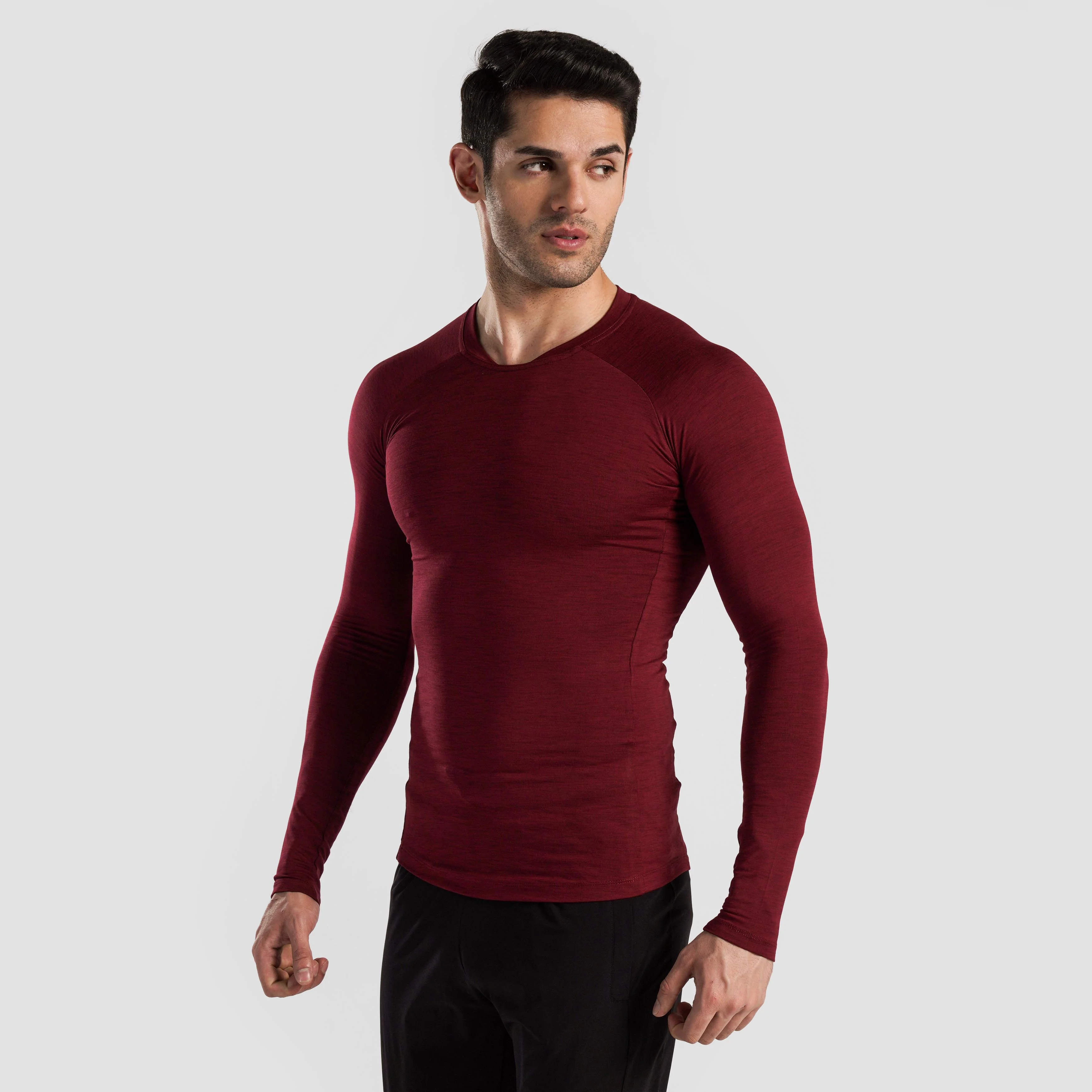 Ultimate Compression Long Sleeves (Maroon) - Image 3