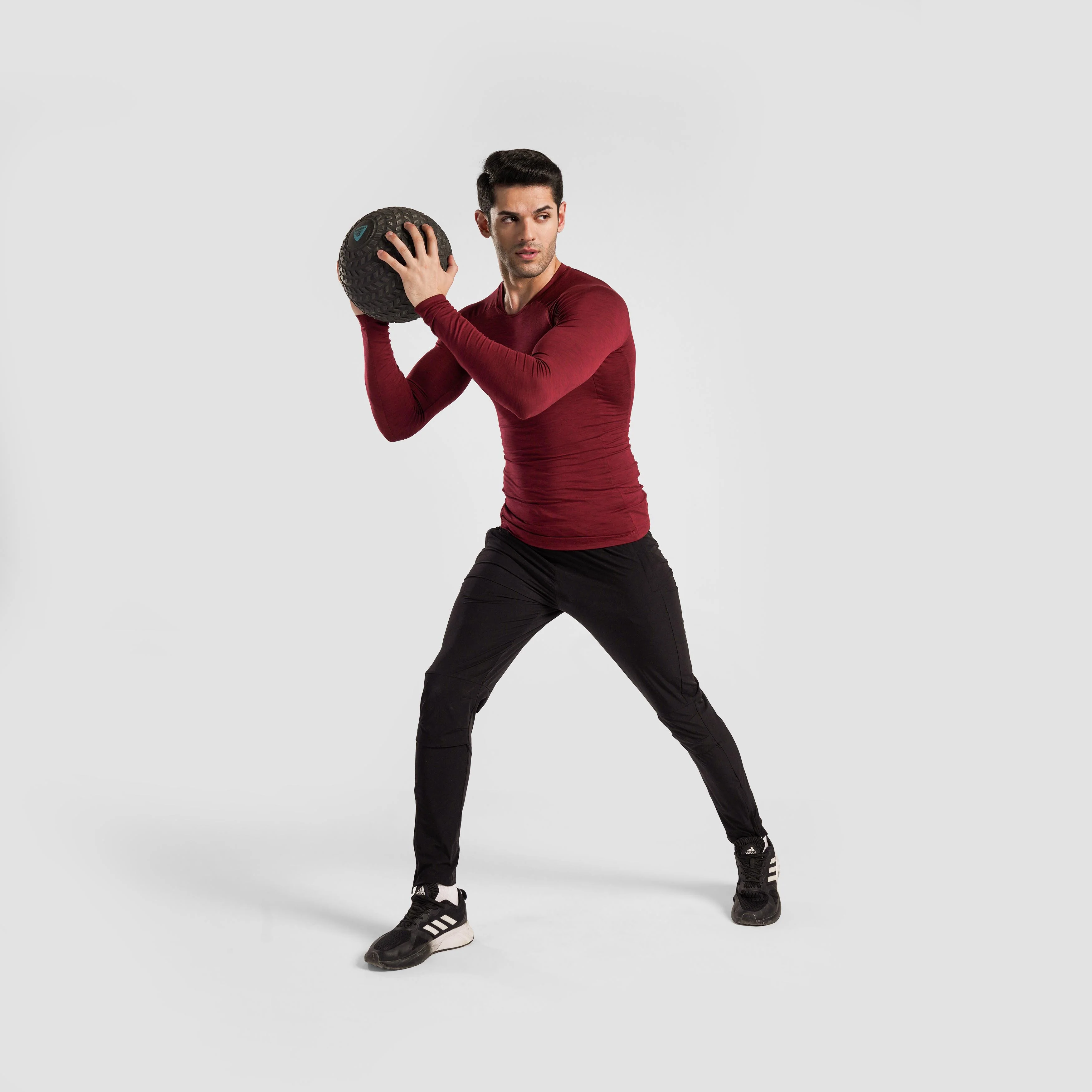 Ultimate Compression Long Sleeves (Maroon) - Image 4