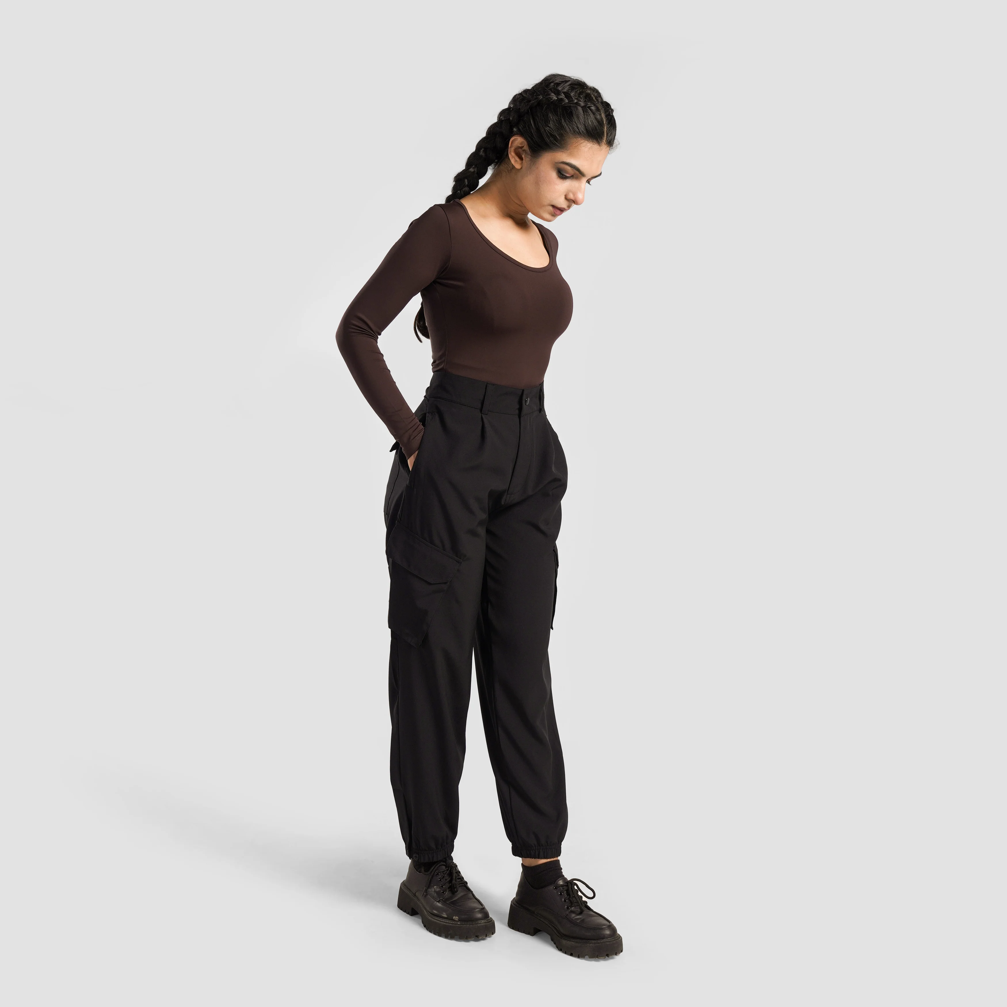 Urban Pulse Cargos (Black) - Image 4