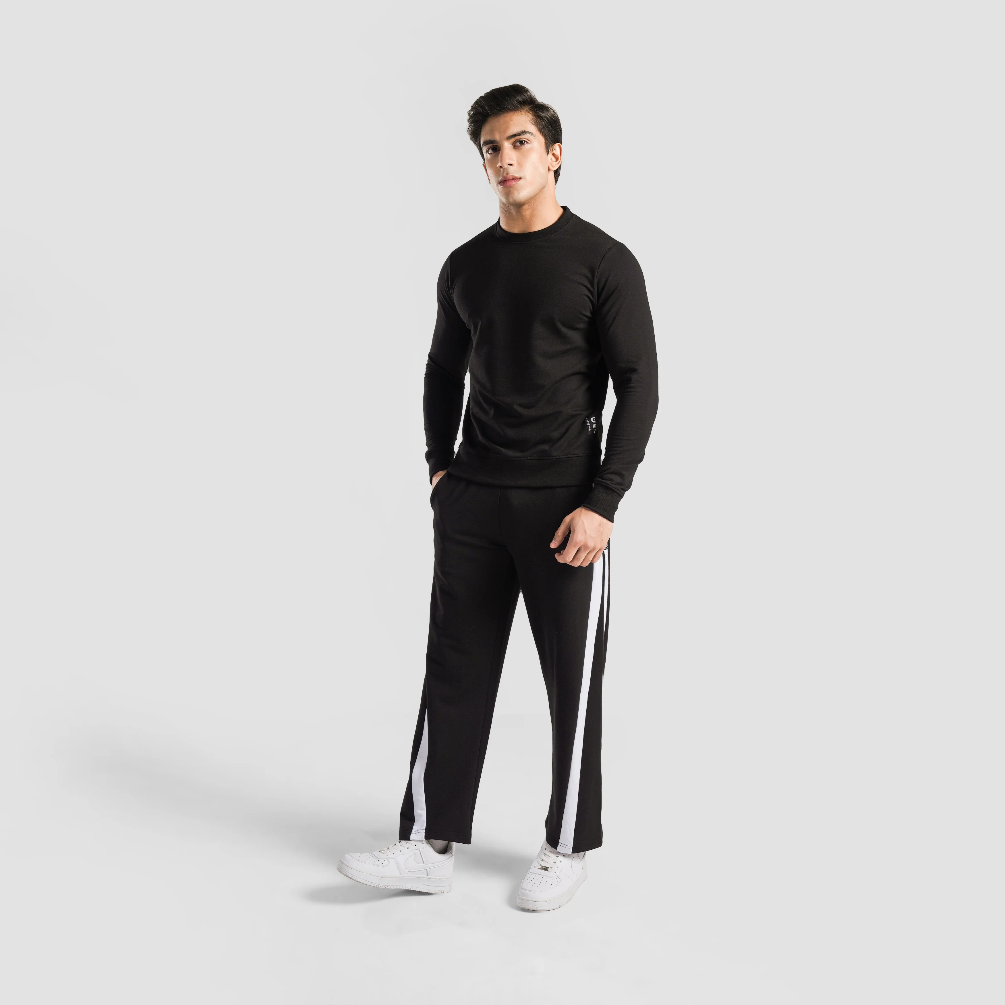 Utility Crew SweatShirt (Black) - Image 4