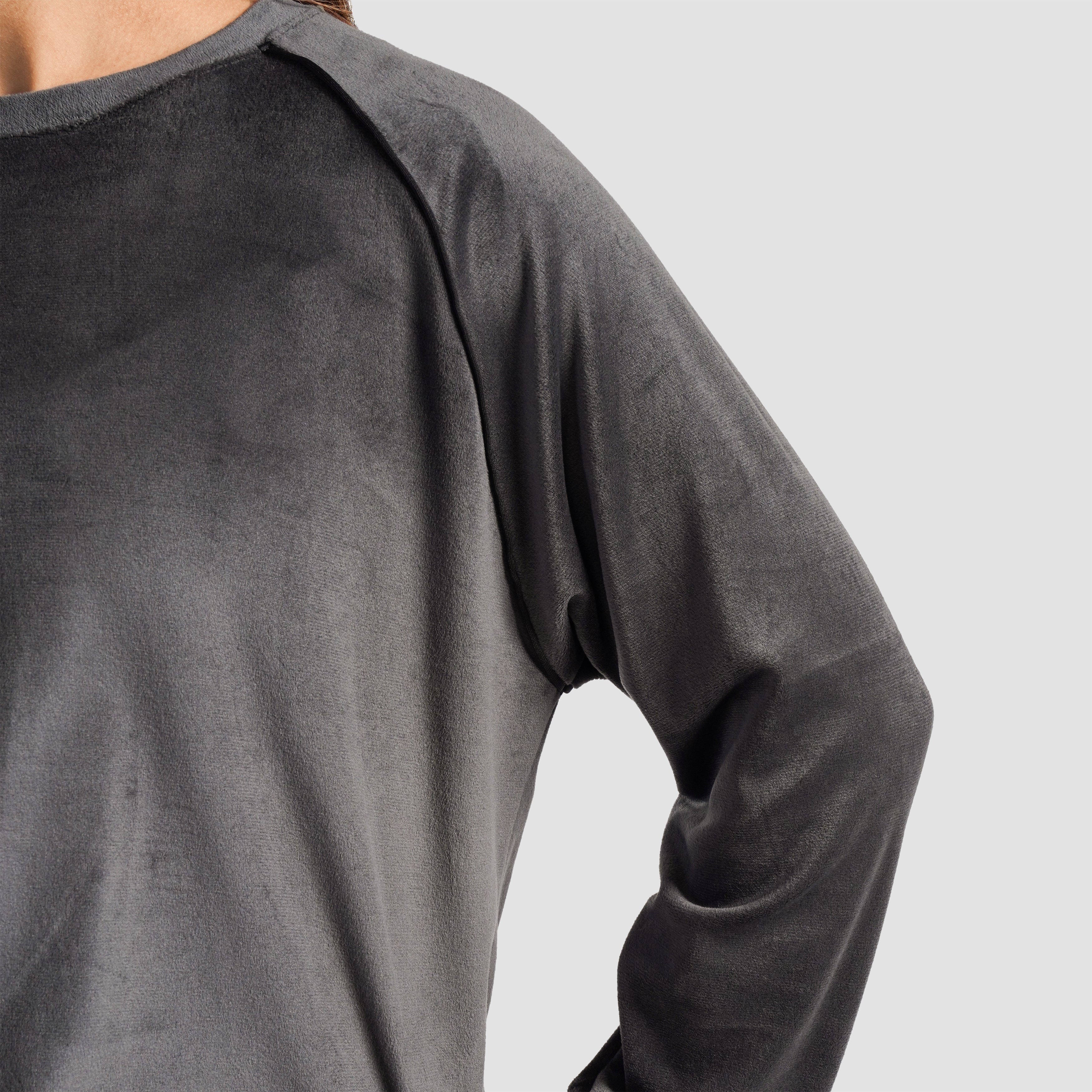 Velour SweatShirt (Grey) - Image 5