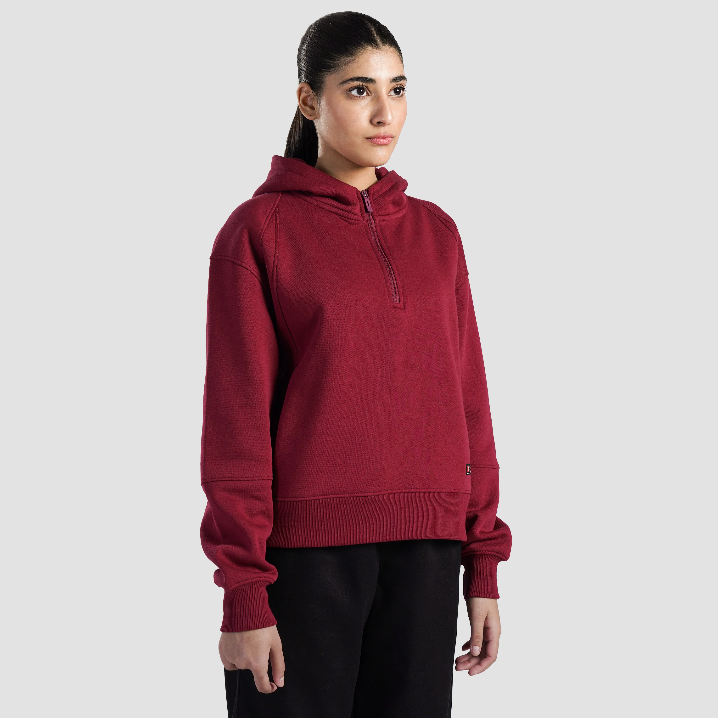 Vitablaze Half Zip Hoodie (Burgundy) - Image 5