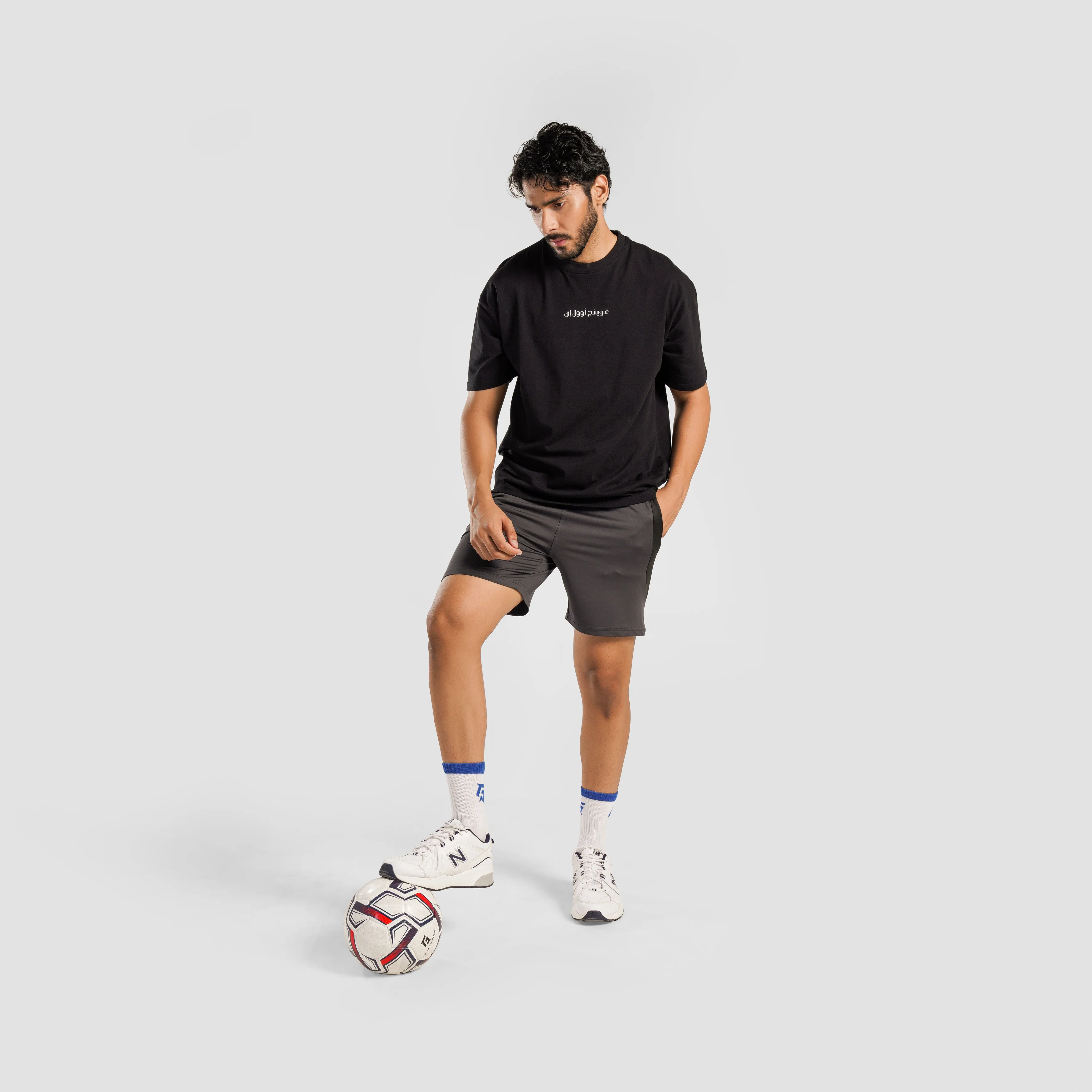 Vortex Stripe Shorts (Grey) - Image 4