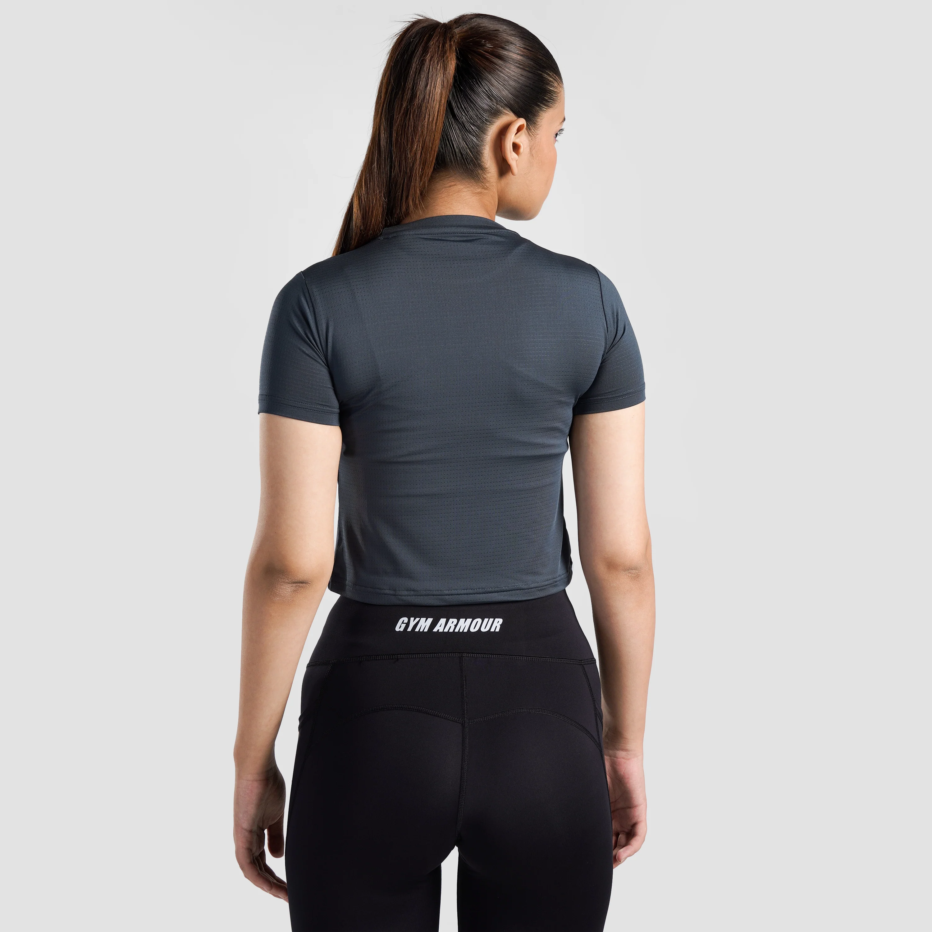 W024 Cropped Tee (Grey) - Image 3