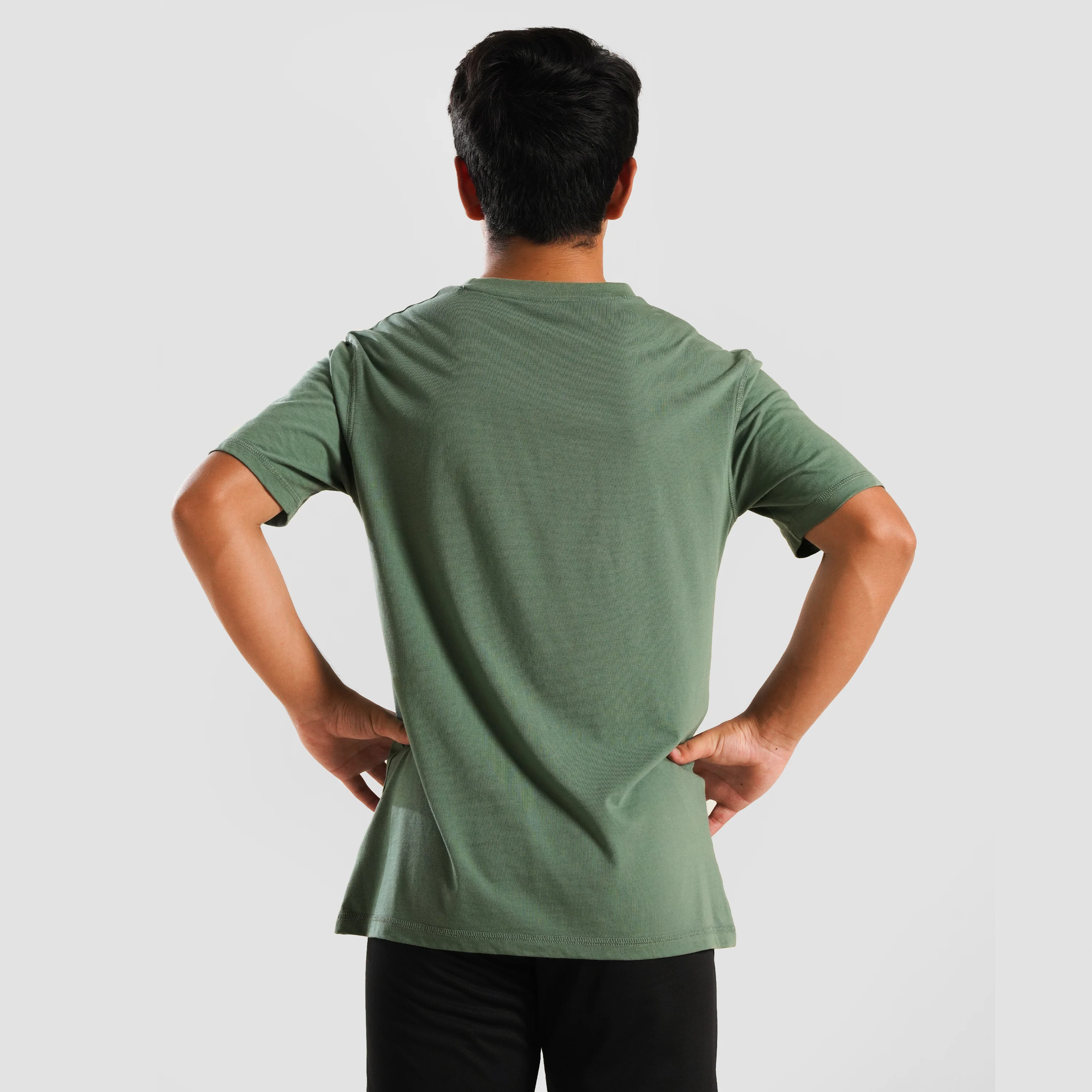Youth M124 Short Sleeves Tee (Green) - Image 2