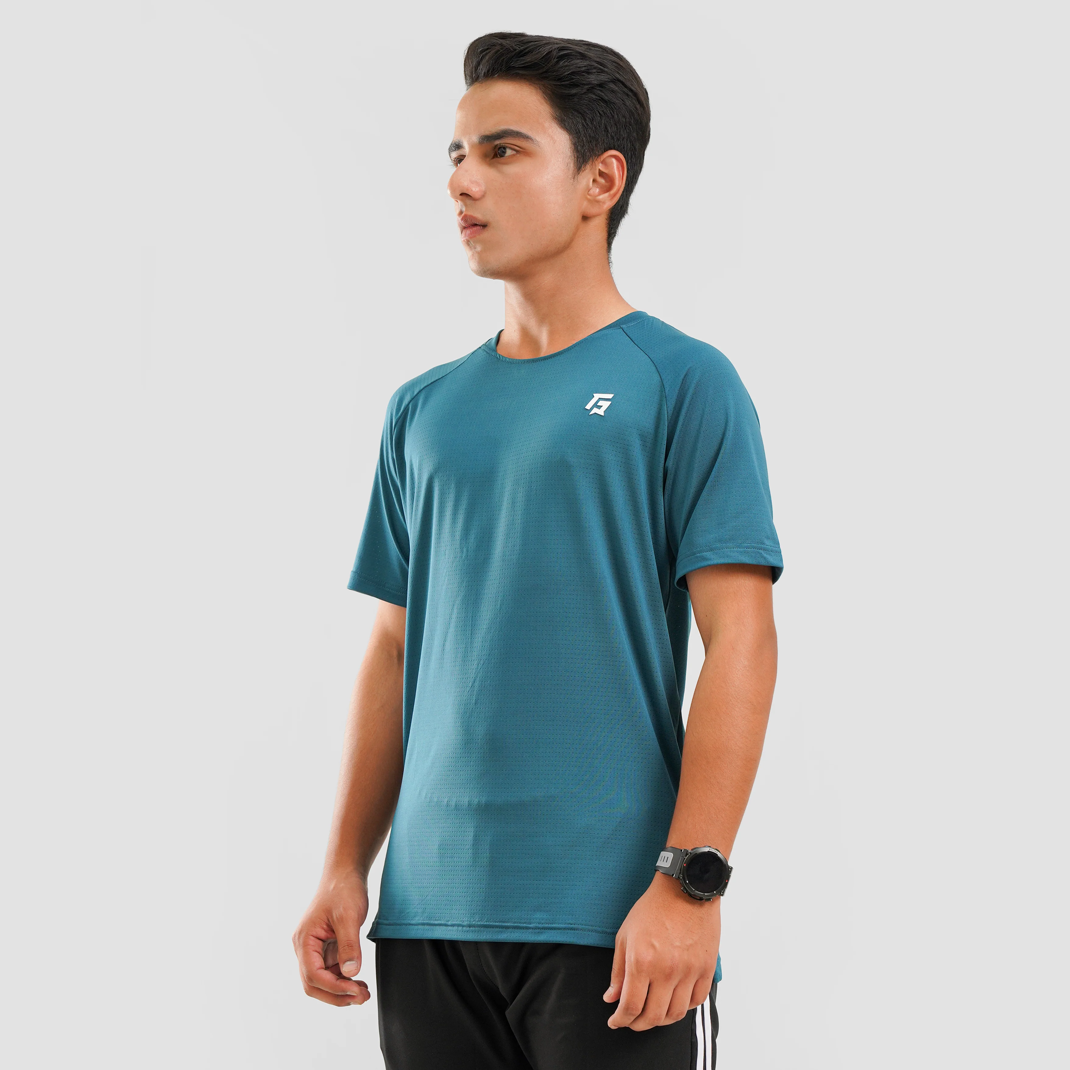 Youth Mesh Motion Tee (Teal) - Image 3