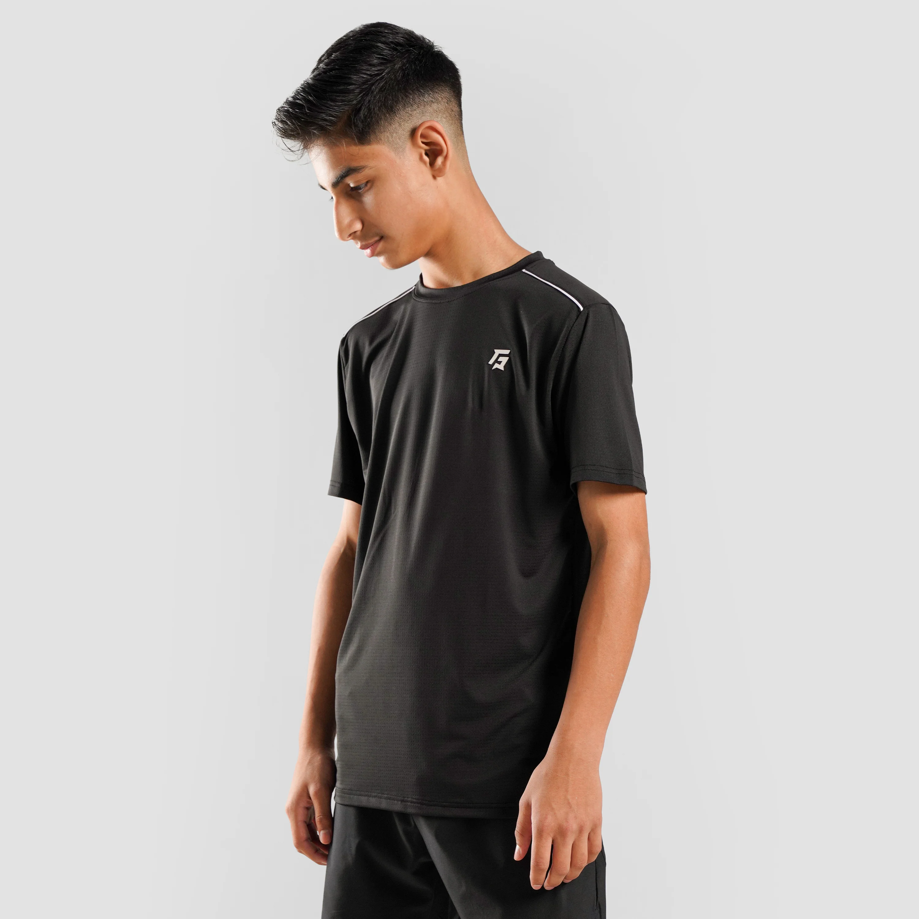 Youth Modern Fit Tee (Black) - Image 3