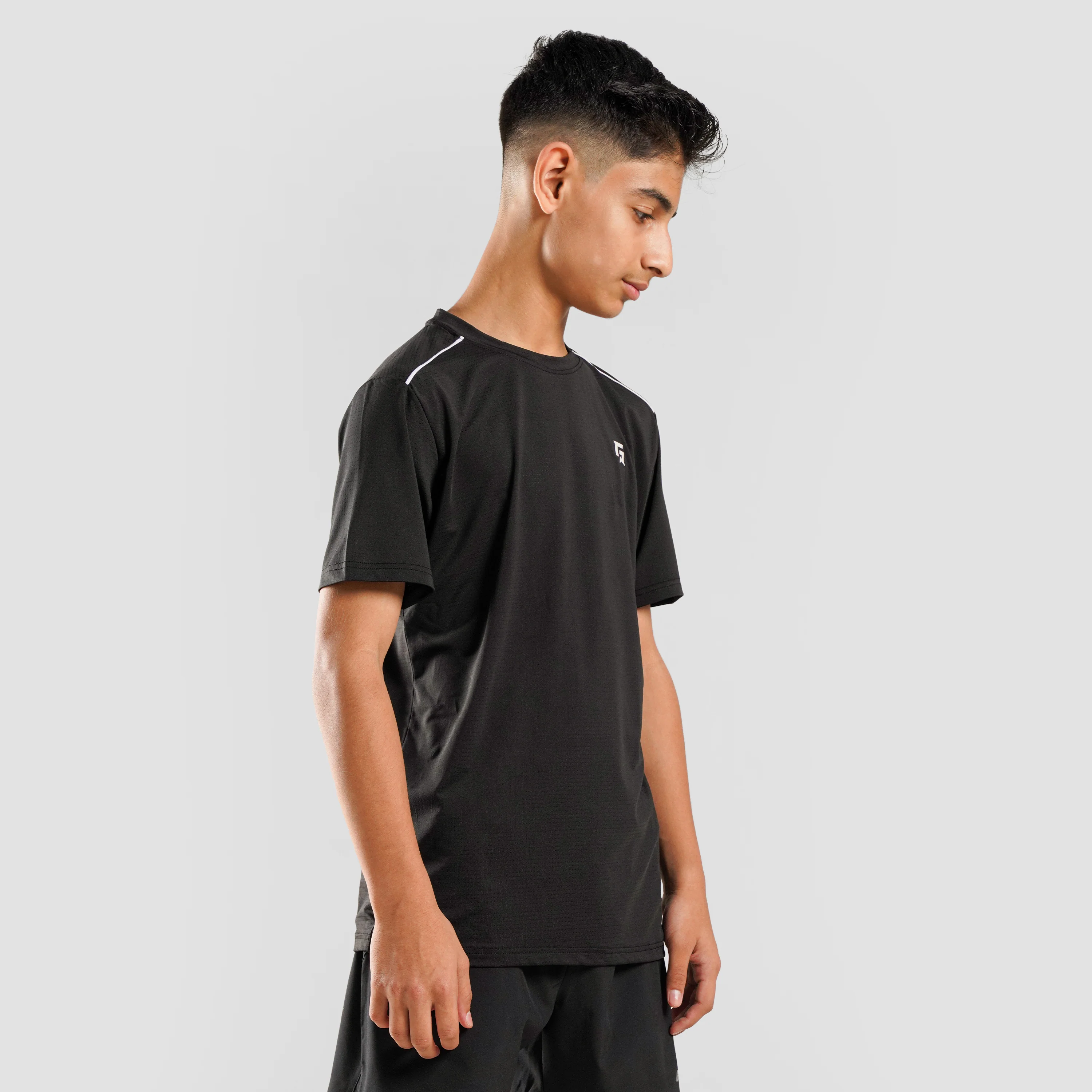 Youth Modern Fit Tee (Black) - Image 5
